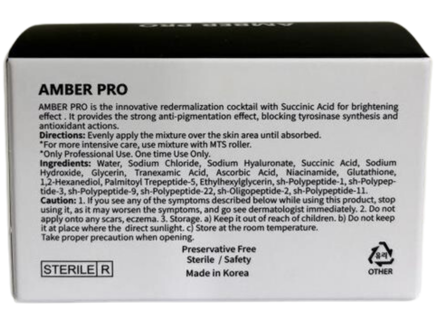 AMBER PRO - RE-DERMALIZATION WITH SUCCIN ACID