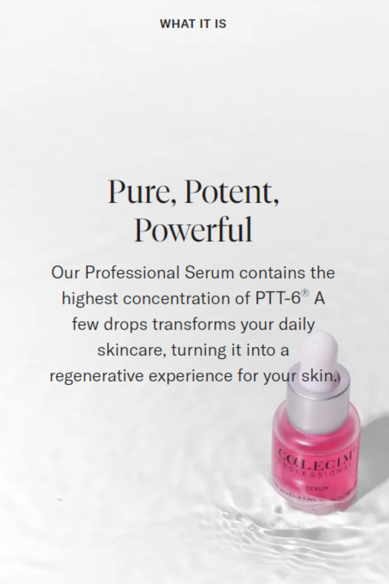 Calecim Professional Serum - Tecnología avanzada para el cuidado de la piel con células madre