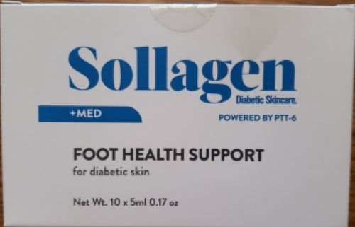 Sollagen - Fortschrittliche Stammzellen-Hautpflege für Diabetiker, Psoriasis und Ekzeme 10 x 5 ml/1,7 oz